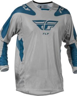Fly Racing Kinetic Mesh Jersey Grey/Blue Large