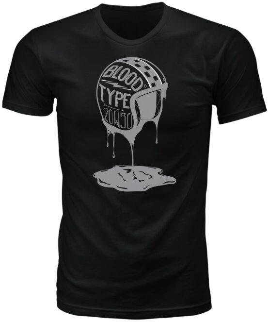 Highway 21 Blood Type Tee Black Small Men's Short Sleeve