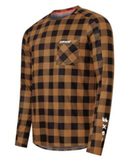 USWE Flannel Long Sleeve Off-Road Jersey Bronze XL