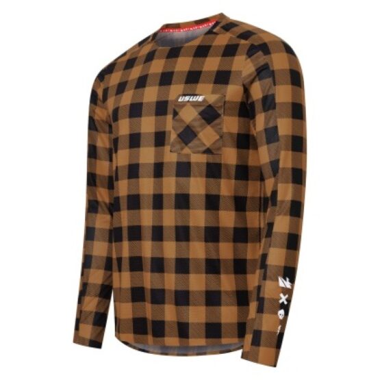 USWE Flannel Long Sleeve Off-Road Jersey Bronze XL