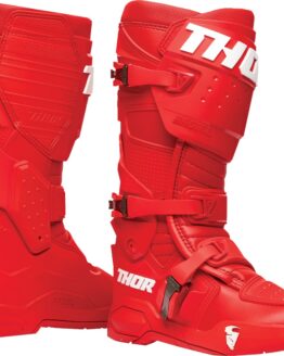 THOR Radial MX Boots Red Adult Size 7