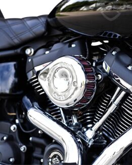S&S Chrome Stealth Mini Teardrop Air Cleaners For Harley-Davidson