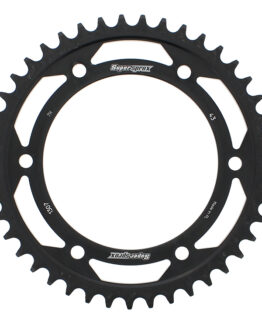 Supersprox Steel Rear Sprocket 43T Black 525 Chain Fits Honda