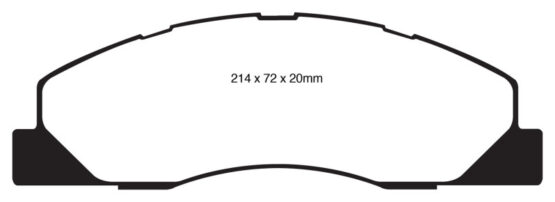 EBC Yellowstuff Front Brake Pads Semi-Metallic DP41847R Fits 09-11 Ram 2500