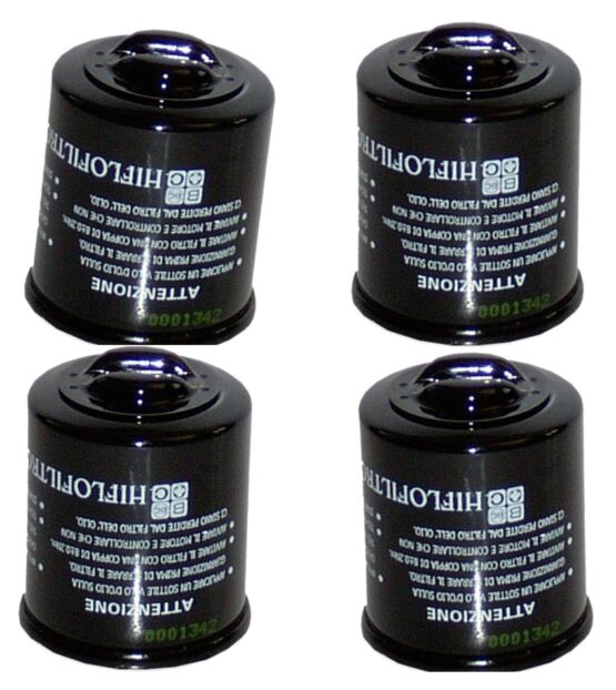 HF183 Oil Filter - Black - 4 Pack