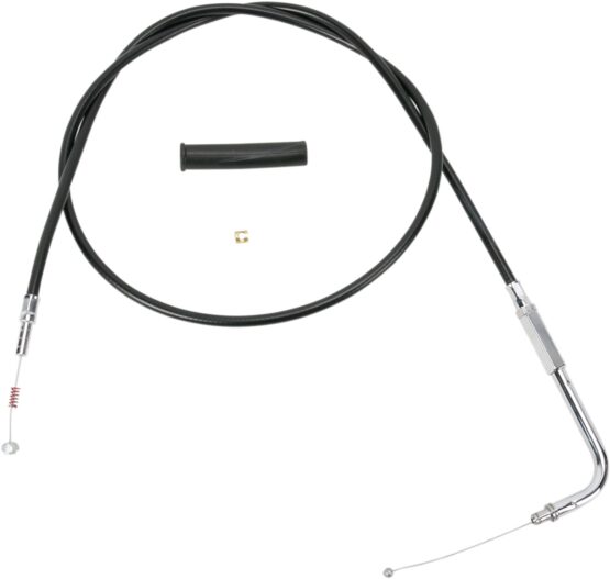 Drag Specialties Black Vinyl Idle Cable 48-1/2in for Harley-Davidson