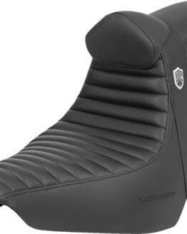 Saddlemen Pro Series SDC Performance Seat w/ Backrest Black Harley Low Rider ST, S, Sport Glide