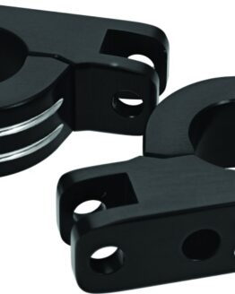 Biker's Choice Billet Highway Peg Mounts Black Fits 1.25in Guards