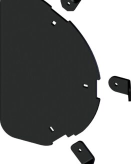 KFI Plow Side Shield Tapered Black Steel Universal Mount