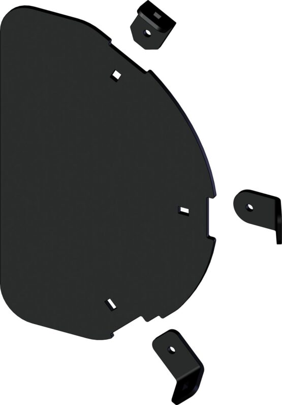 KFI Plow Side Shield Tapered Black Steel Universal Mount