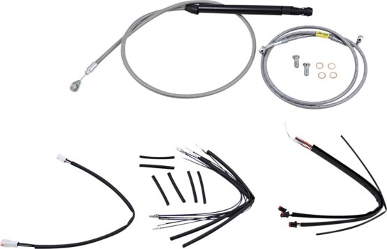 Extended Braided S.S. Control Cable Kit for 18" Gorilla Bars