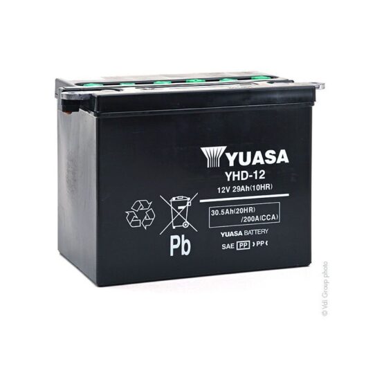 Yuasa YHD-12 Yumicron CX 12V Conventional Battery For Harley-Davidson - Image 2
