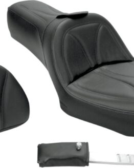 King Plain 2-Up Seat Black Gel w/Backrest