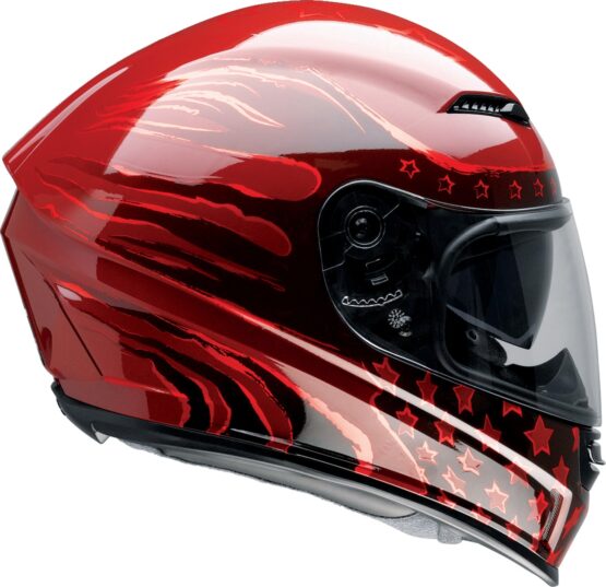 Z1R Jackal Patriot Helmet 3XL Red Gloss Unisex - Image 3