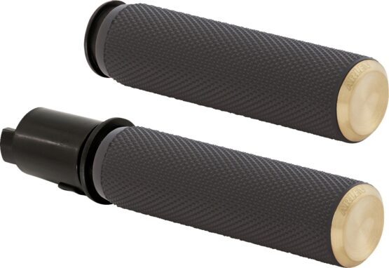Arlen Ness Knurled Grips TBW Brass For Harley-Davidson