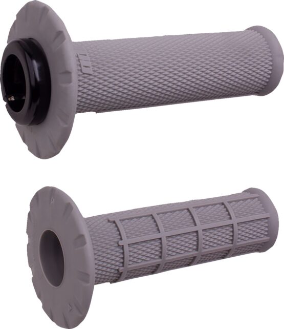 ODI Universal Lock-On Half Waffle Grips Gray/Black - Image 2