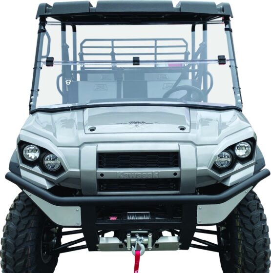 QuadBoss Windbreak Folding Windshield Clear Fits 16-22 Kawasaki KAF820 - Image 4