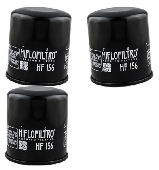 HF156 Oil Filter - Black - 3 Pack