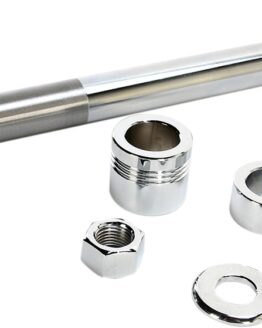 Drag Specialties Front Axle Kit Chrome For Harley FLST/FLSTF/FLSTN