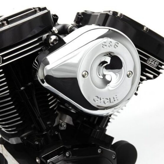 S&S Stealth Air Cleaner Kit Chrome Teardrop 2017+ M8 Models