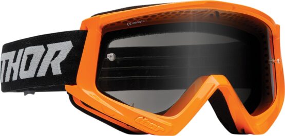 Thor Combat Sand Racer Goggles Flo Orange Smoke Lens Adult