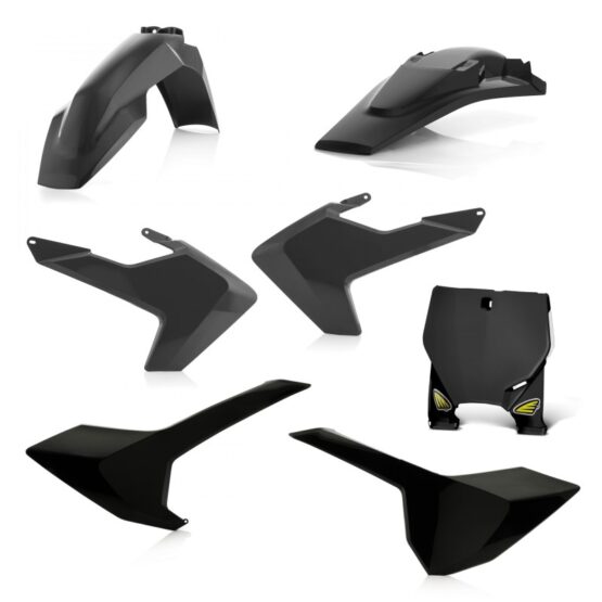 Cycra Replica Plastic Kit Black For 16-18 Husqvarna