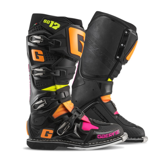 Gaerne SG12 Limited Edition Boot Black/Orange/Pink Size 10