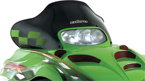 Powermadd Cobra Low Windshield Black Green Checks Arctic Cat