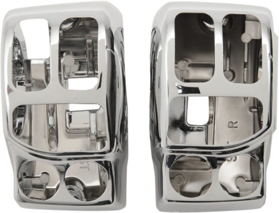 Drag Specialties Chrome Handlebar Switch Housing Kit For Harley-Davidson