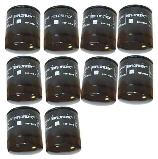 HF551 Oil Filter - Black - 10 Pack