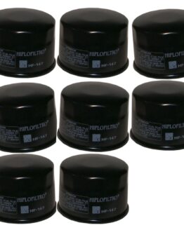 HF147 Oil Filter - Black - 8 Pack