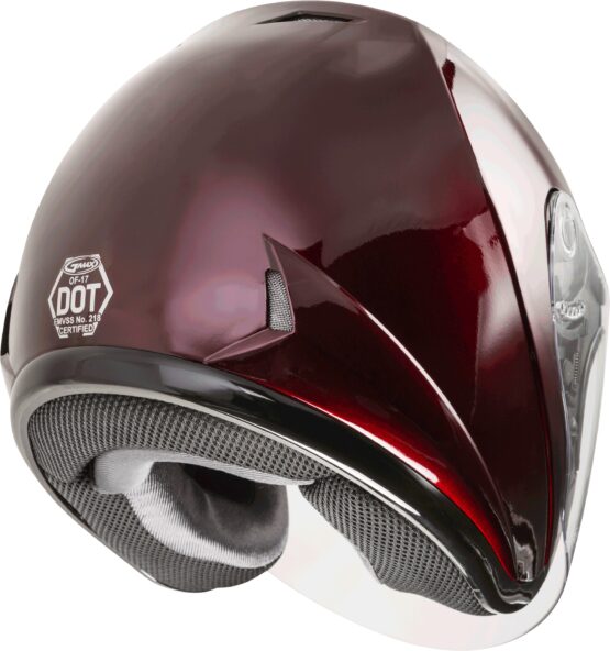 GMAX OF-17 Open-Face Helmet Wine Red Small - Image 2