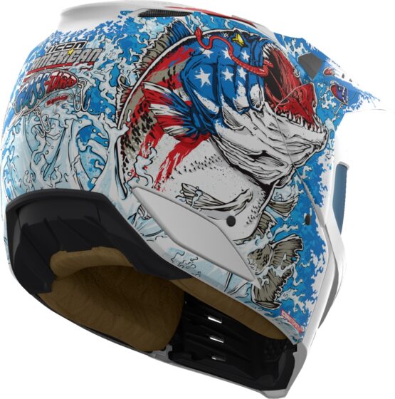 ICON Elsinore American Basstard Helmet Blue - Medium - Image 2