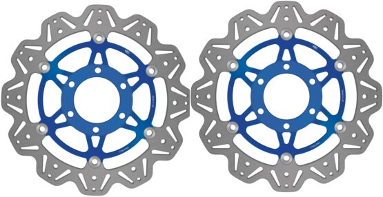 VEE Style Brake Rotors - Blue Center Front Set