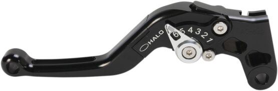 Halo Aluminum Adjustable Folding Clutch Lever - Black
