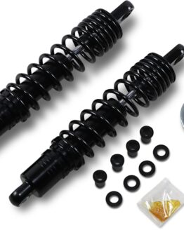 Drag Specialties Premium Adjustable Shocks Black 13.5in Pair For Harley-Davidson
