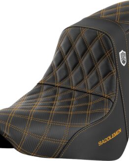 Saddlemen Pro Series SDC Performance Seat Gold Stitch For Harley FL/FX 18-20