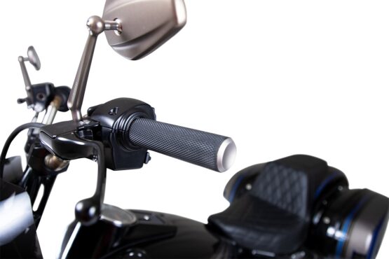 Arlen Ness Knurled Grips Black Titanium For Harley-Davidson - Image 2