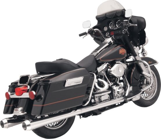 4" Chrome Megaphone Dual Slip On Exhaust Std