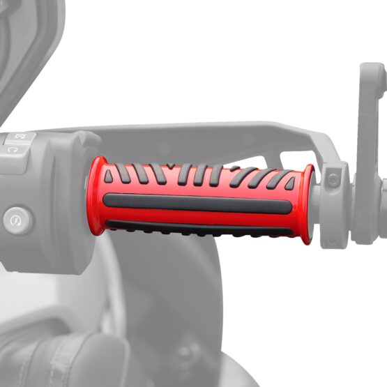 Show Chrome Combat Grips Red for Can-Am Ryker 7/8 in Bars - Image 3