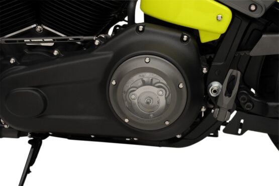 Barnett Clear Derby Cover Black Fits 2007-2013 Big Twin - Image 3