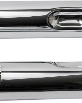 MK45 Chrome 4.5" Slip On Exhaust Black Cap Tracer