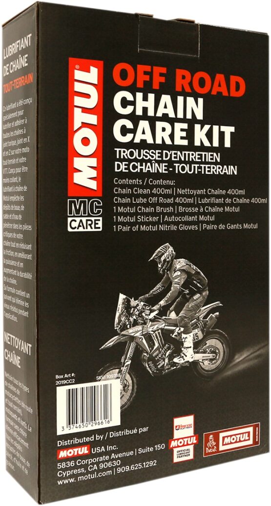 MOTUL Offroad Chain Care Kit with Cleaner, Lube, and Brush - Image 2