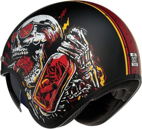 Saturn Devil Black/Red Helmet XS - Image 3