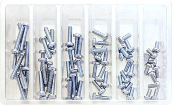 Bolt M5 Pan Head Screw Assortment Silver