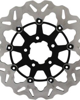 Floating Wave Brake Rotor Black Carrier