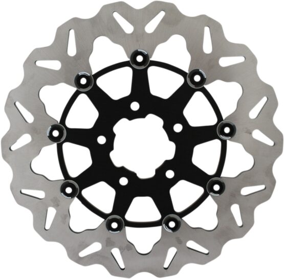 Floating Wave Brake Rotor Black Carrier