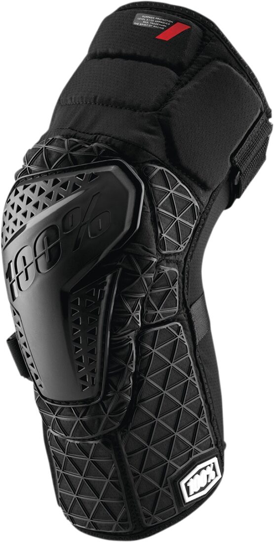 100% Surpass Knee Guards Black XL Adult Unisex