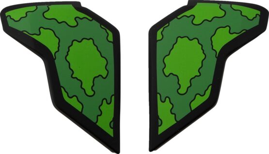 ICON Airflite Helmet Side Plates GP23 Green One Size