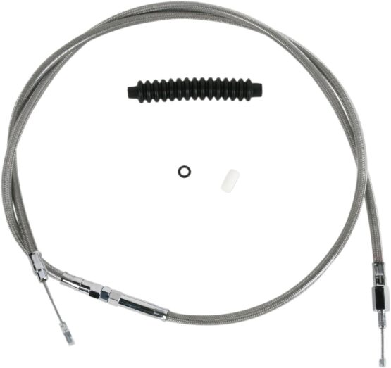 Drag Specialties Braided Stainless Clutch Cable 72-11/16in For Harley-Davidson